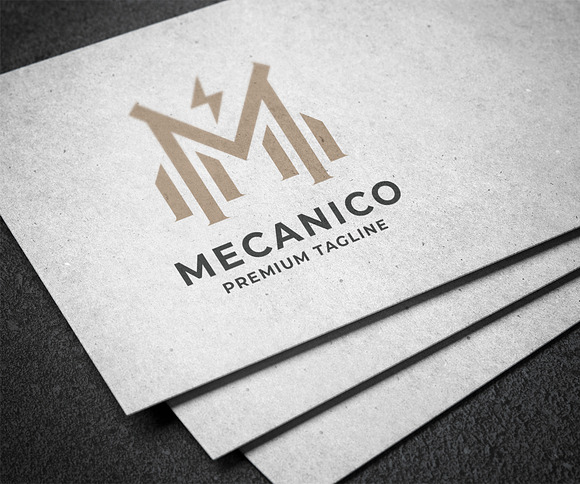 Mecanico Letter M Logo in Logo Templates - product preview 1