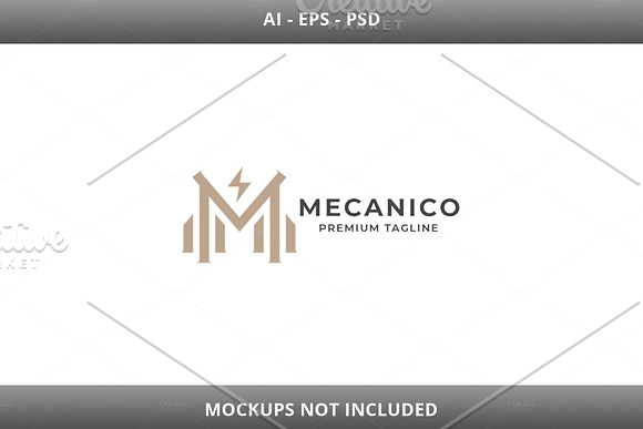 Mecanico Letter M Logo in Logo Templates - product preview 4