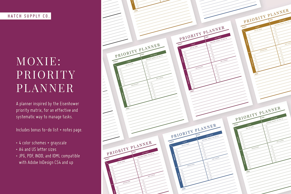 Moxie: Priority Planner in Stationery Templates - product preview 8