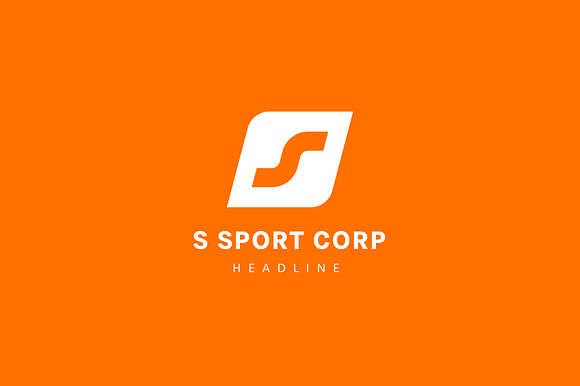 S sport logo template. in Logo Templates - product preview 1