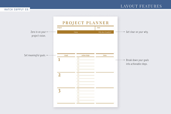 Moxie: Project Planner in Stationery Templates - product preview 1