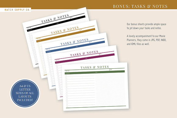 Moxie: Project Planner in Stationery Templates - product preview 4
