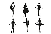 Ballerina silhouette set