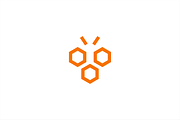Bee company logo template.