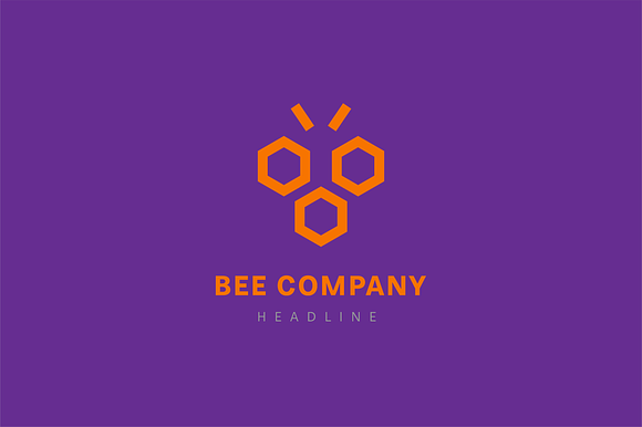 Bee company logo template. in Logo Templates - product preview 1