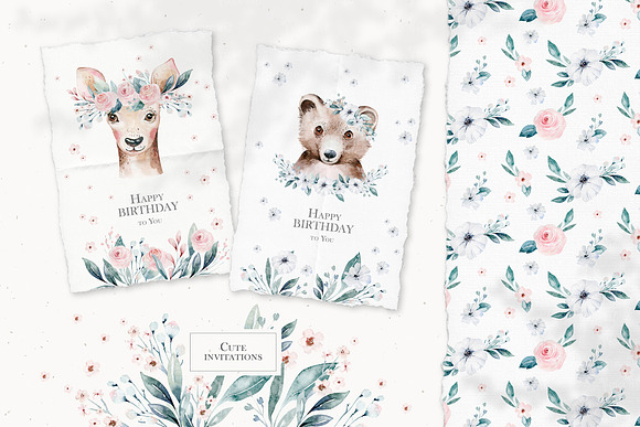 Forest animals portrait. Part III in Illustrations - product preview 14