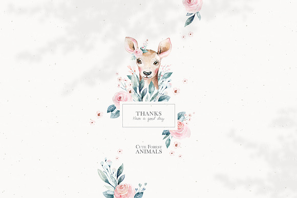 Forest animals portrait. Part III in Illustrations - product preview 17