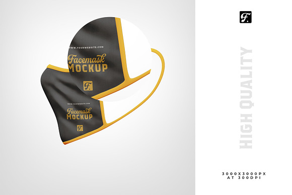 Anti Pollution Face Mask Mockups in Product Mockups - product preview 2