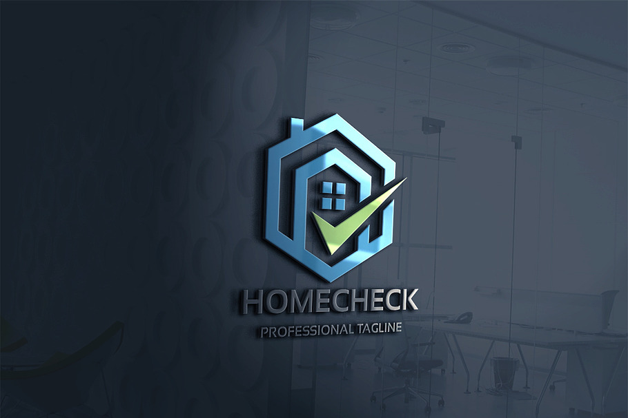 Real Estate Home Check Logo in Logo Templates - product preview 8
