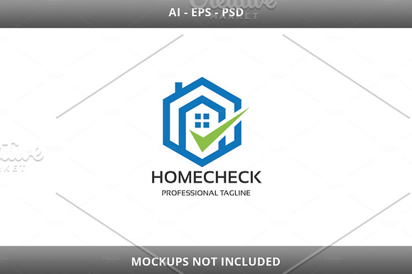 Real Estate Home Check Logo in Logo Templates - product preview 3