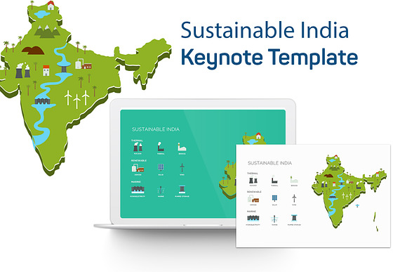 Sustainable India Keynote Template in Keynote Templates - product preview 4