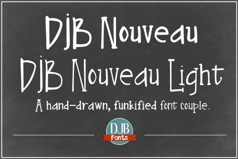 DJB Nouveau Fonts in Display Fonts - product preview 8