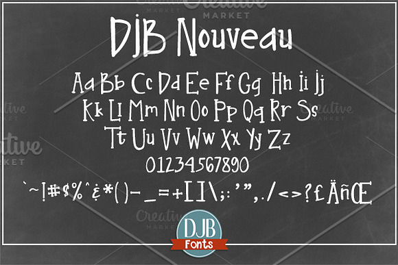 DJB Nouveau Fonts in Display Fonts - product preview 1