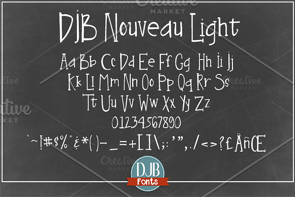 DJB Nouveau Fonts in Display Fonts - product preview 2