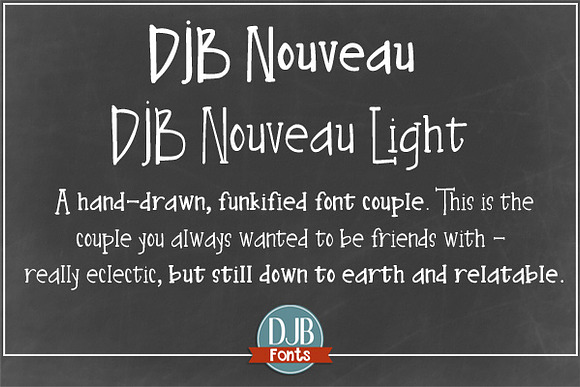 DJB Nouveau Fonts in Display Fonts - product preview 3