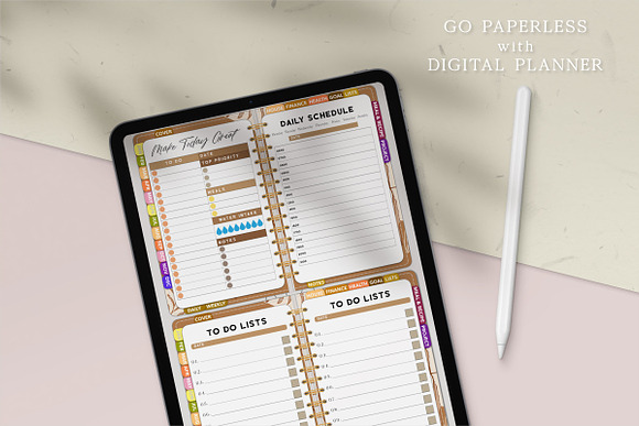 Earthy Life Planner in Stationery Templates - product preview 4
