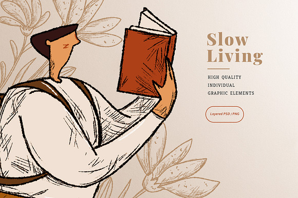 Slow Living & Outdoor Activities in Illustrations - product preview 8