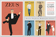 Olympus Gods. Retro Fashion Posters