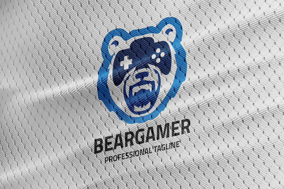 Bear Gamer Logo in Logo Templates - product preview 8