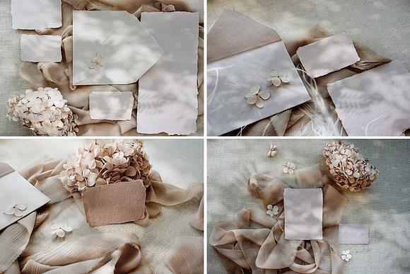 LINEN Neutral Stock Photos in Print Mockups - product preview 6