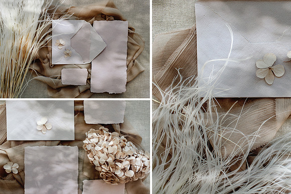 LINEN Neutral Stock Photos in Print Mockups - product preview 9
