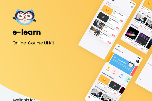 E-learn Online Course UI Kit