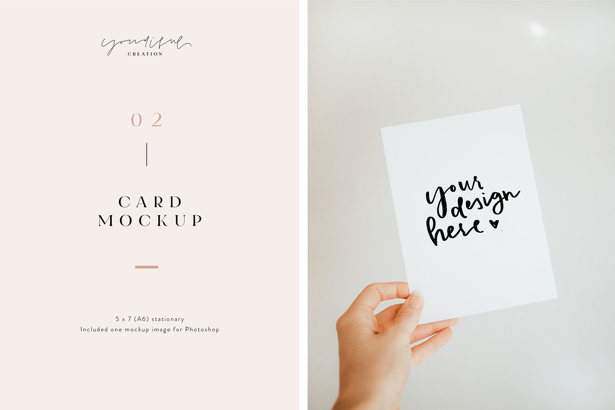 02 - Card Mockup Stationary in Print Mockups - product preview 8
