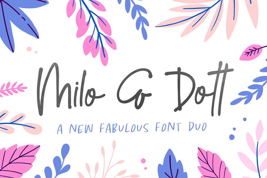 Milo & Dott Font Duo in Script Fonts - product preview 8