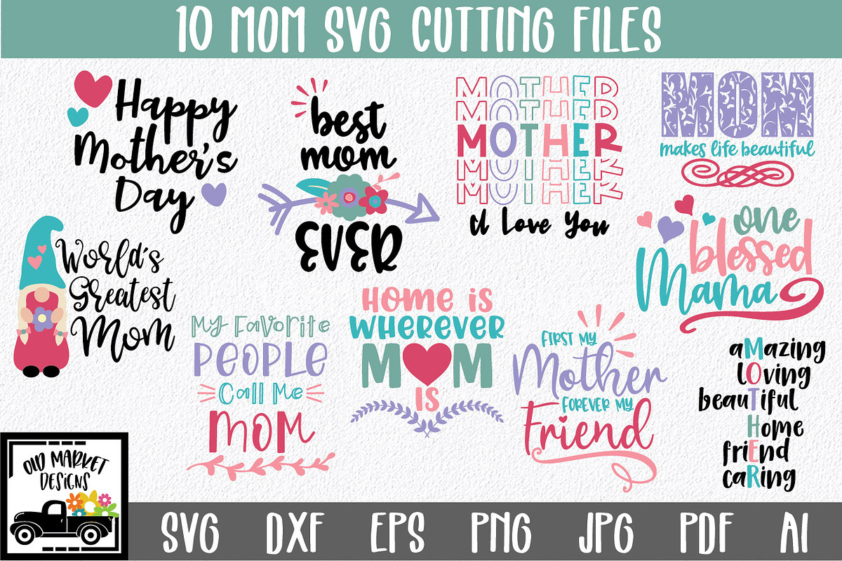 Mom SVG Cut File Bundle in Illustrations - product preview 8