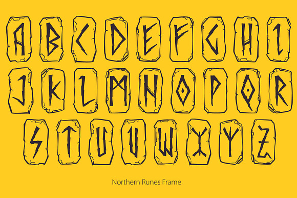 Northern Runes font in Blackletter Fonts - product preview 1