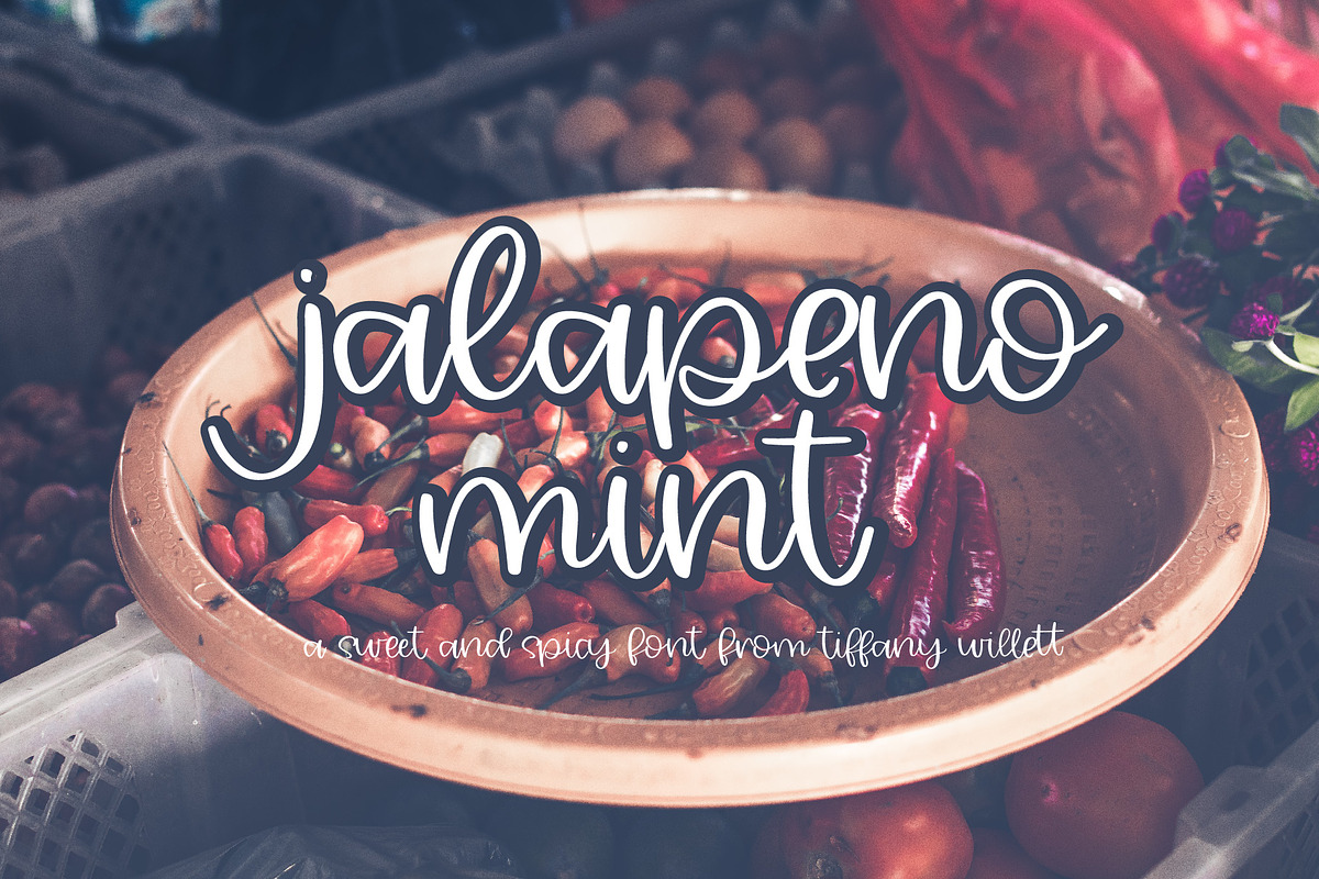 Jalapeno Mint in Script Fonts - product preview 8