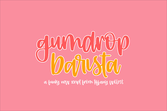 Gumdrop Barista in Script Fonts - product preview 2