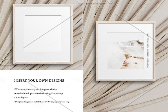 Earth Series Square Frame Bundle x 7 in Print Mockups - product preview 7