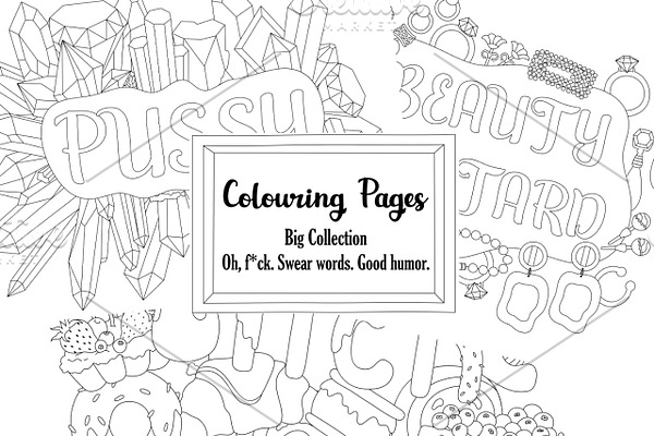 Swear Coloring Book for adults
