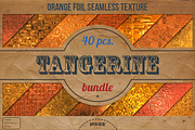 Orange Foil Textures XL Bundle