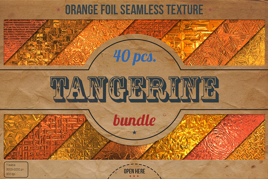 Orange Foil Textures XL Bundle in Textures - product preview 8