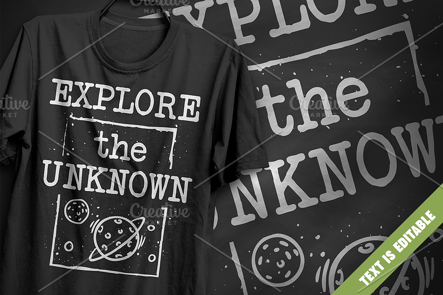 Explore the unknown - T-Shirt Design in Illustrations - product preview 8