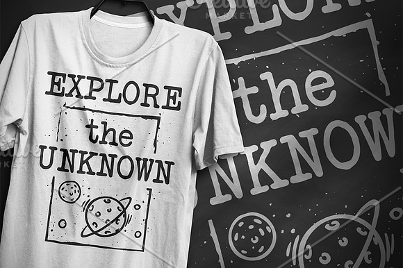 Explore the unknown - T-Shirt Design in Illustrations - product preview 1