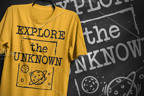 Explore the unknown - T-Shirt Design in Illustrations - product preview 2