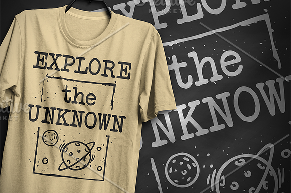 Explore the unknown - T-Shirt Design in Illustrations - product preview 3