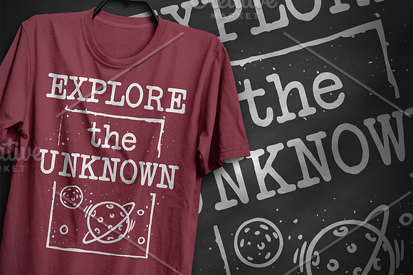 Explore the unknown - T-Shirt Design in Illustrations - product preview 4