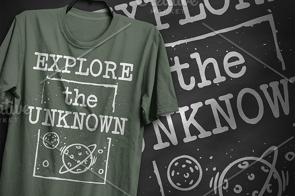 Explore the unknown - T-Shirt Design in Illustrations - product preview 5