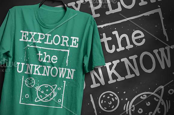 Explore the unknown - T-Shirt Design in Illustrations - product preview 6