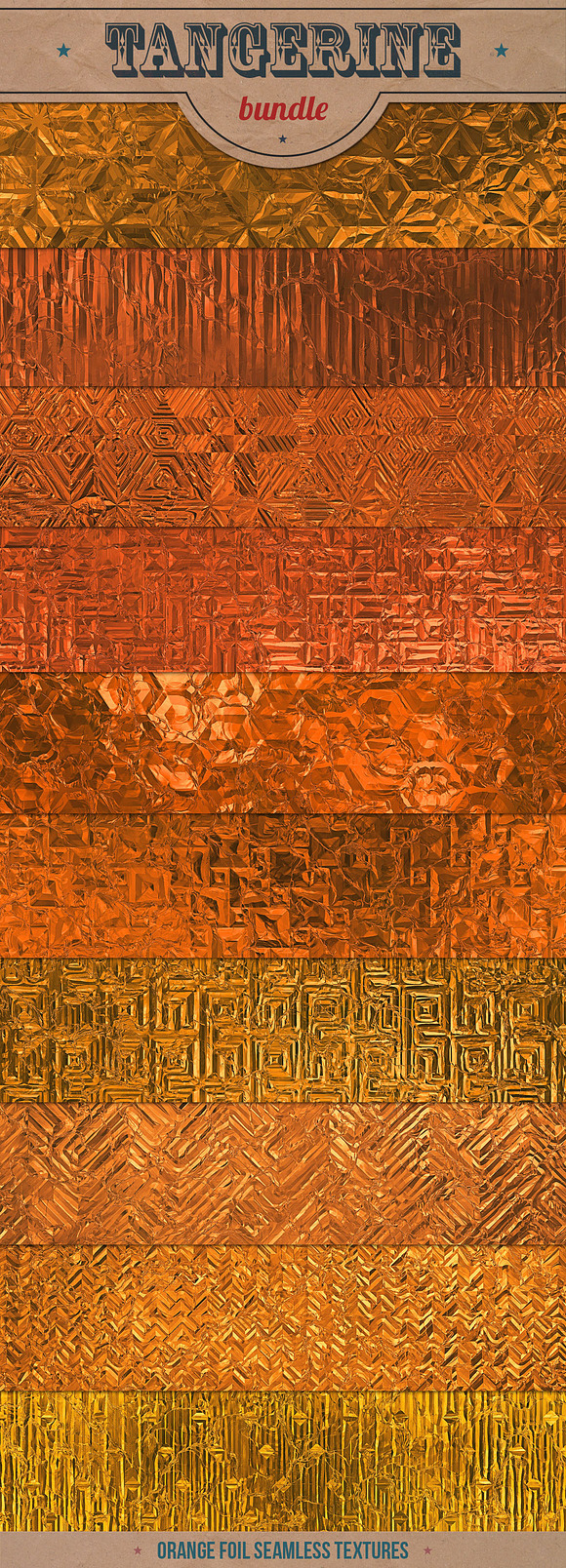 Orange Foil Textures XL Bundle in Textures - product preview 2