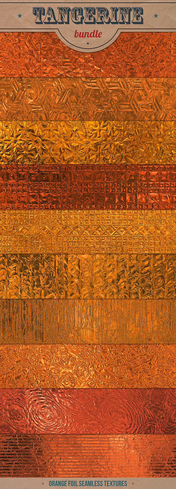 Orange Foil Textures XL Bundle in Textures - product preview 3