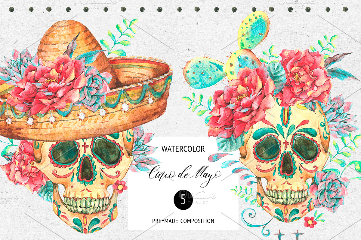 Cinco de Mayo Fiesta Clipart in Illustrations - product preview 8