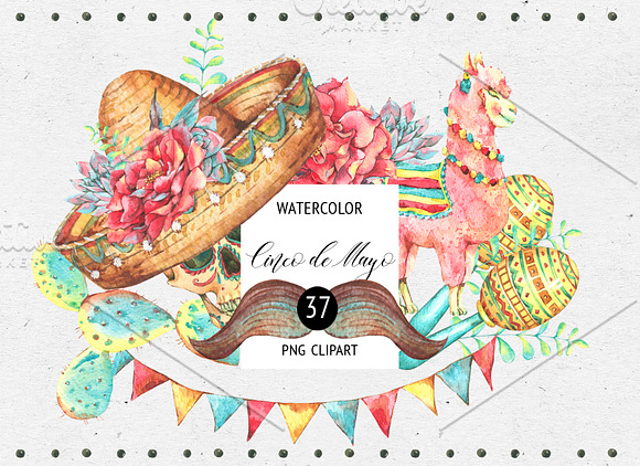 Cinco de Mayo Fiesta Clipart in Illustrations - product preview 2