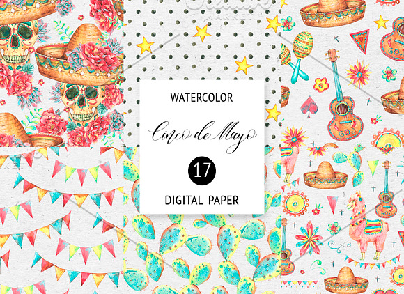 Cinco de Mayo Fiesta Clipart in Illustrations - product preview 6