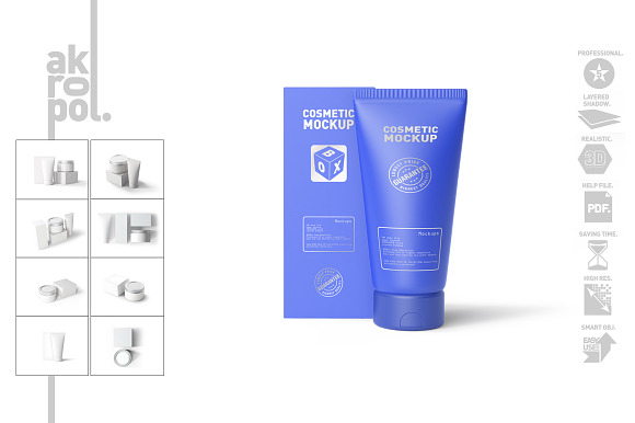 Cosmetic Mock-up in Product Mockups - product preview 3
