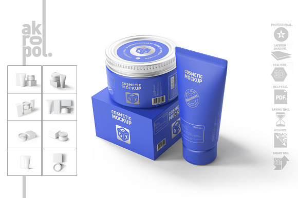 Cosmetic Mock-up in Product Mockups - product preview 6